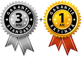 3 ani garantie standard + 1 an garantie extinsta